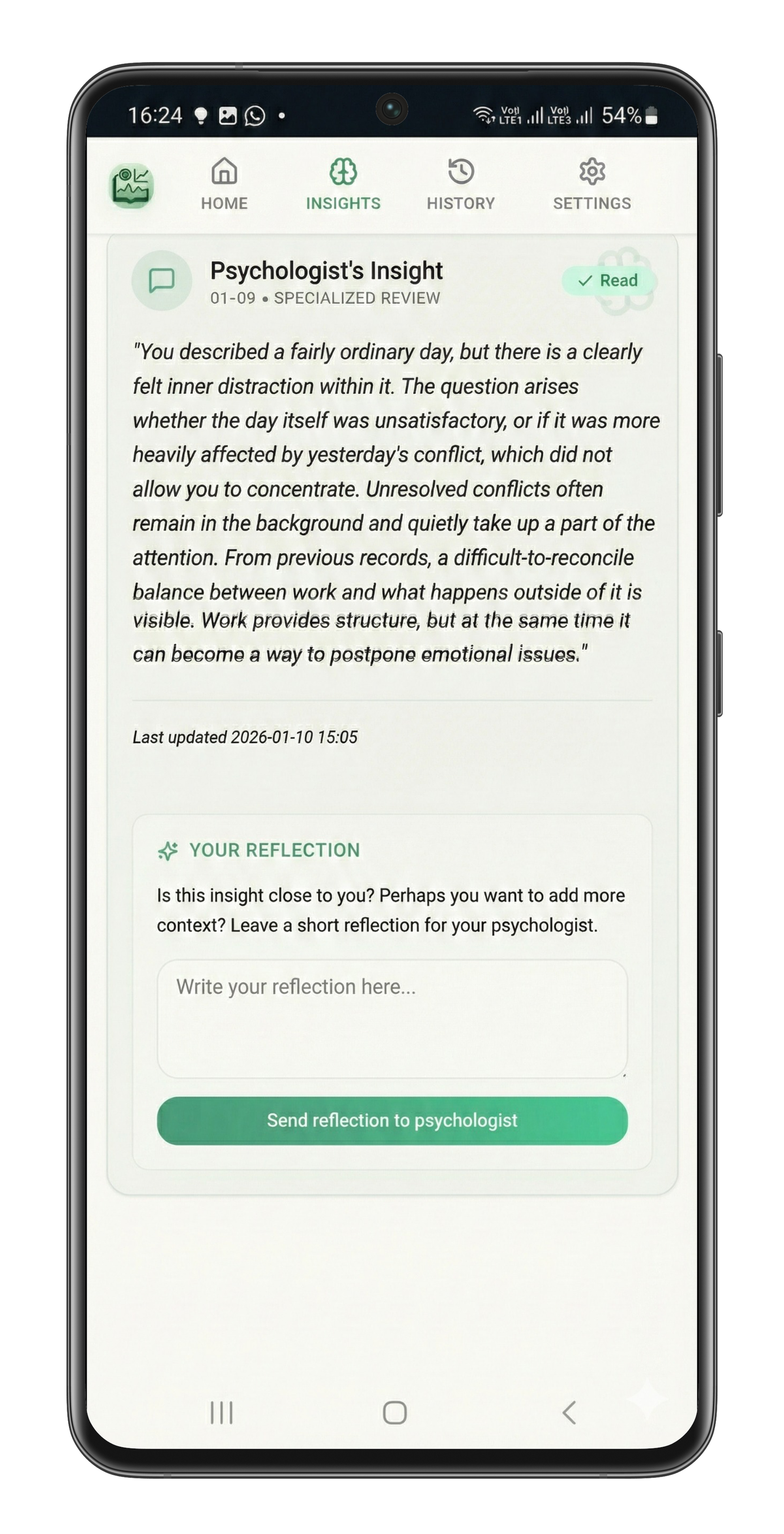 A calm space to write freely